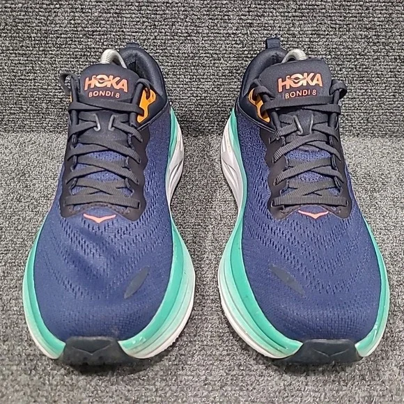 Hoka Bondi 8  Womens Sz 10.5 B‎ Outer Space Bellwether Blue Running 1127952 OSBB - Picture 2 of 16